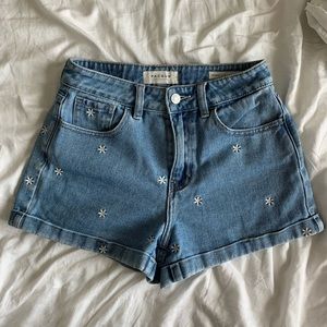 Pacsun Daisy Denim Shorts